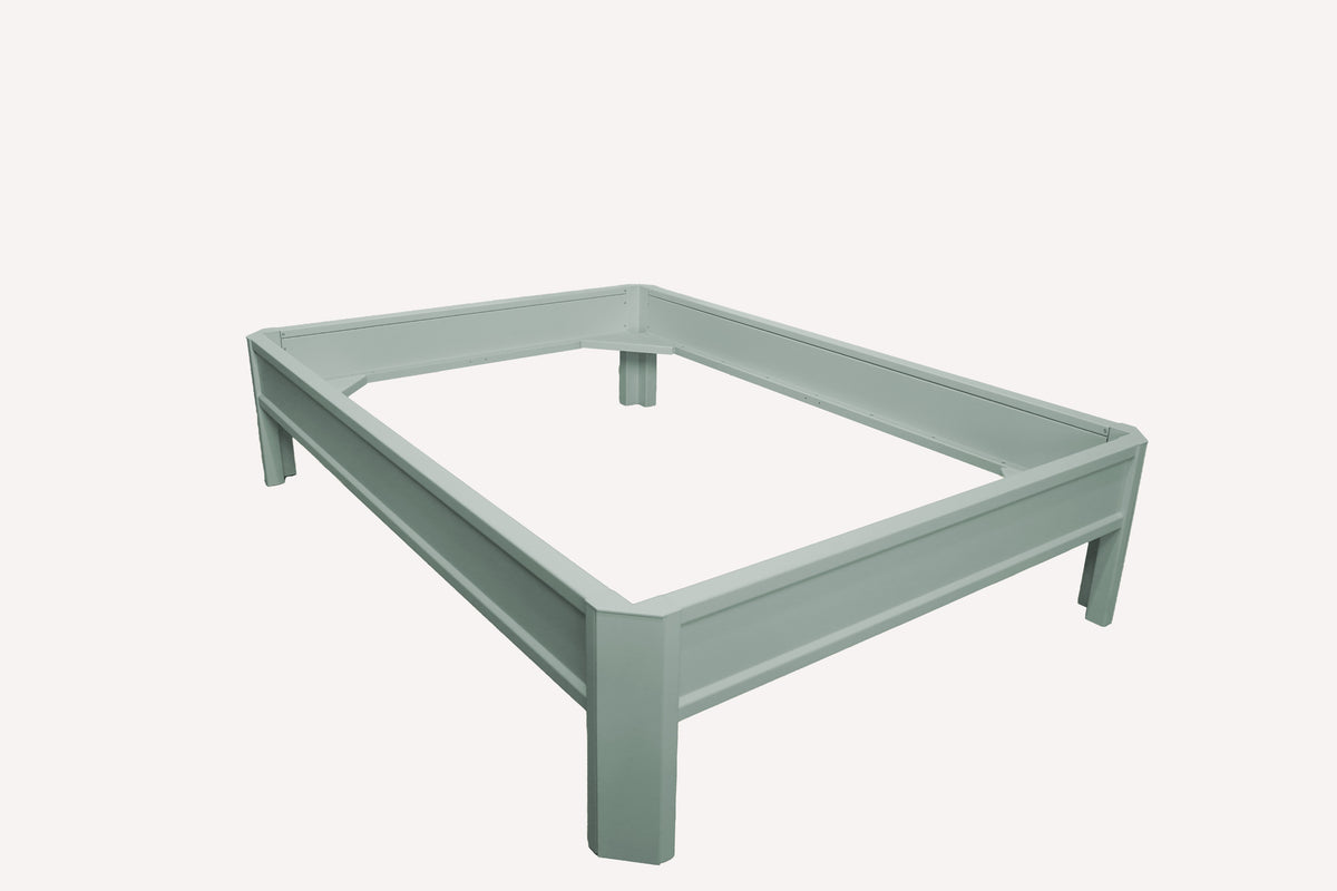 Metallbett ALIX 200x140 aus Aluminium – Bettgestell ohne Kopfteil - fresh mint