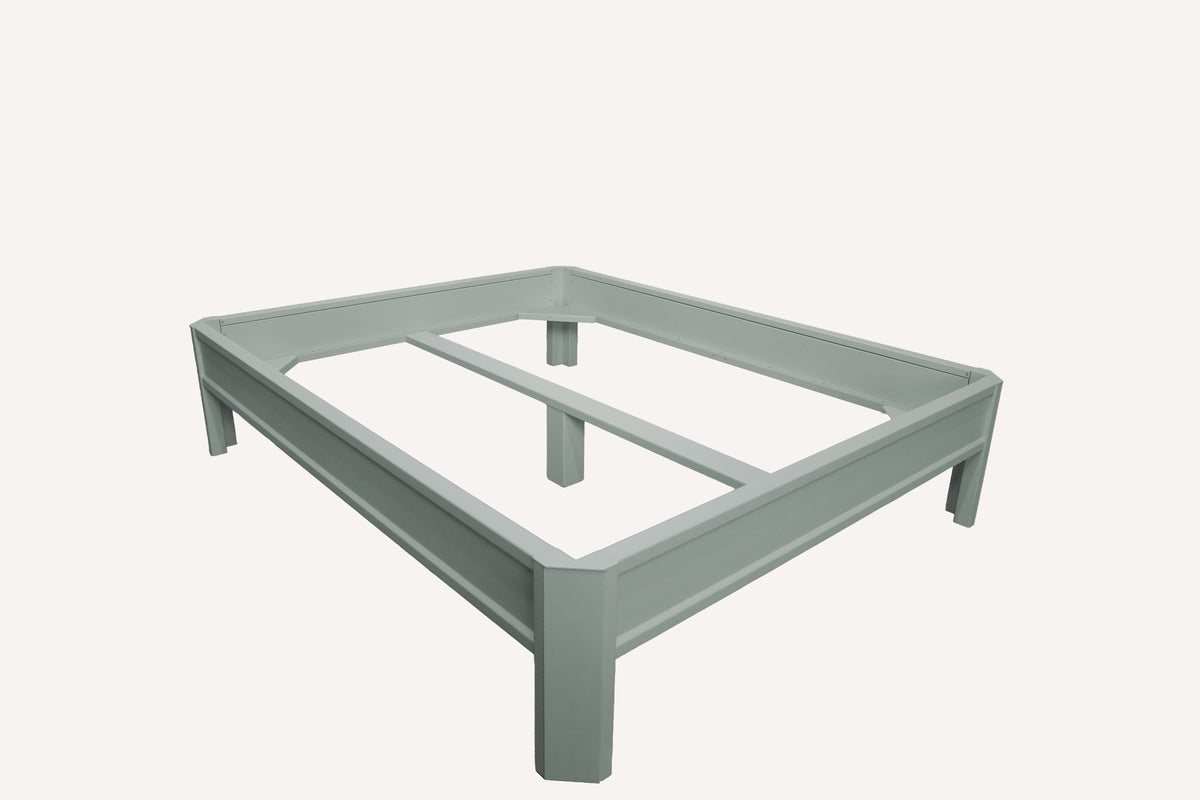 Metallbett ALIX 200x160 aus Aluminium – Bettgestell ohne Kopfteil - fresh mint
