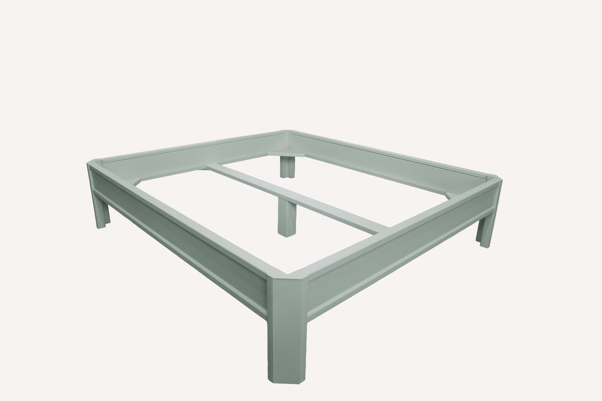 Metallbett ALIX 200x180 aus Aluminium – Bettgestell ohne Kopfteil- fresh mint