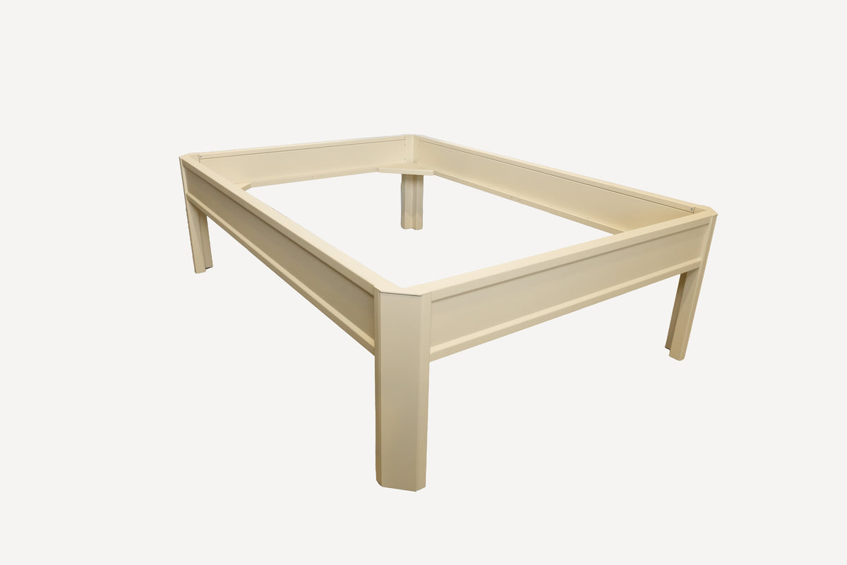Metallbett ALIX 200x140 aus Aluminium – Bettgestell ohne Kopfteil - sandy beach