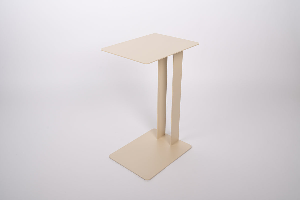 Beistelltisch DANA mit Ablage - Stahl - Ablagetisch - sandy beach