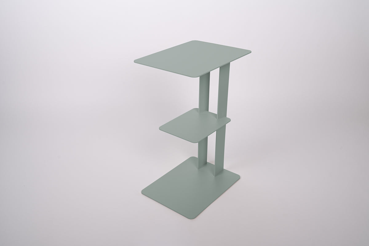 Beistelltisch DARY - mit Ablage - Stahl - Ablagetisch - fresh mint