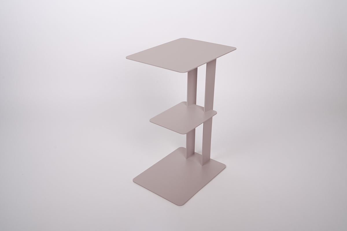 Beistelltisch DARY - mit Ablage - Stahl - Ablagetisch - soft lavender