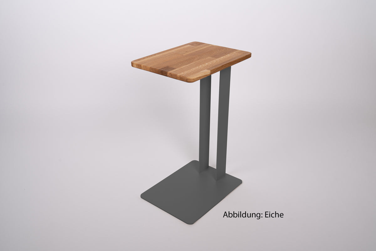 Beistelltisch DYZY Ablagefach Holz - carbon grey
