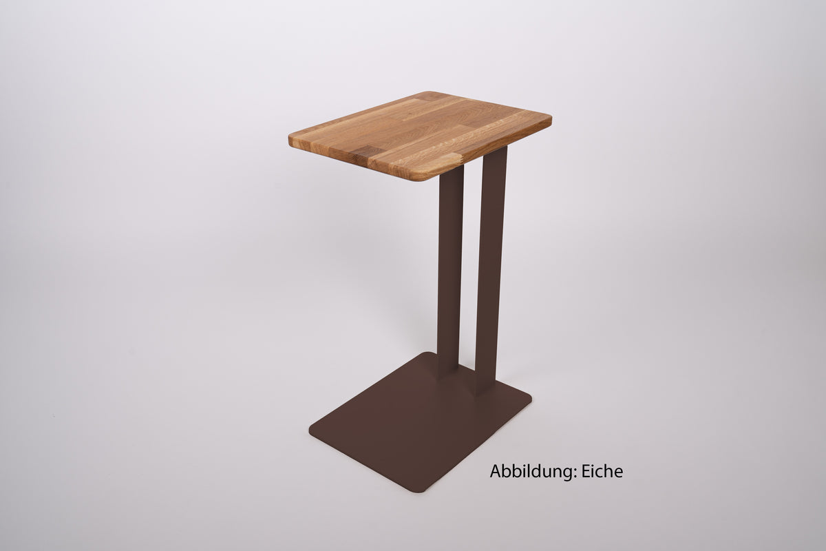 Beistelltisch DYZY Ablagefach Holz - dark chocolate