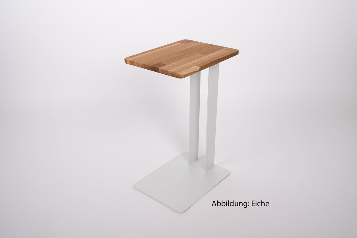 Beistelltisch DYZY Ablagefach Holz - snow white