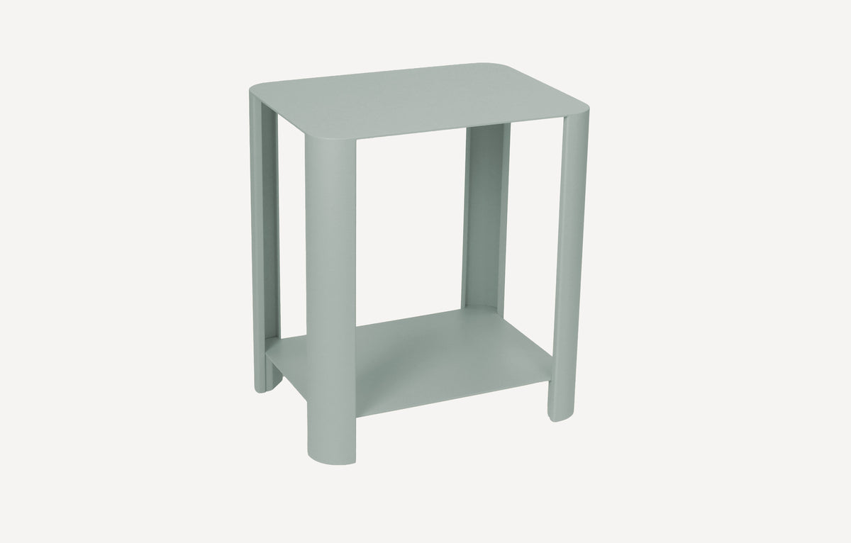 LYNY Light – Beistelltisch, Standregal mit Ablage aus Stahl - fresh mint