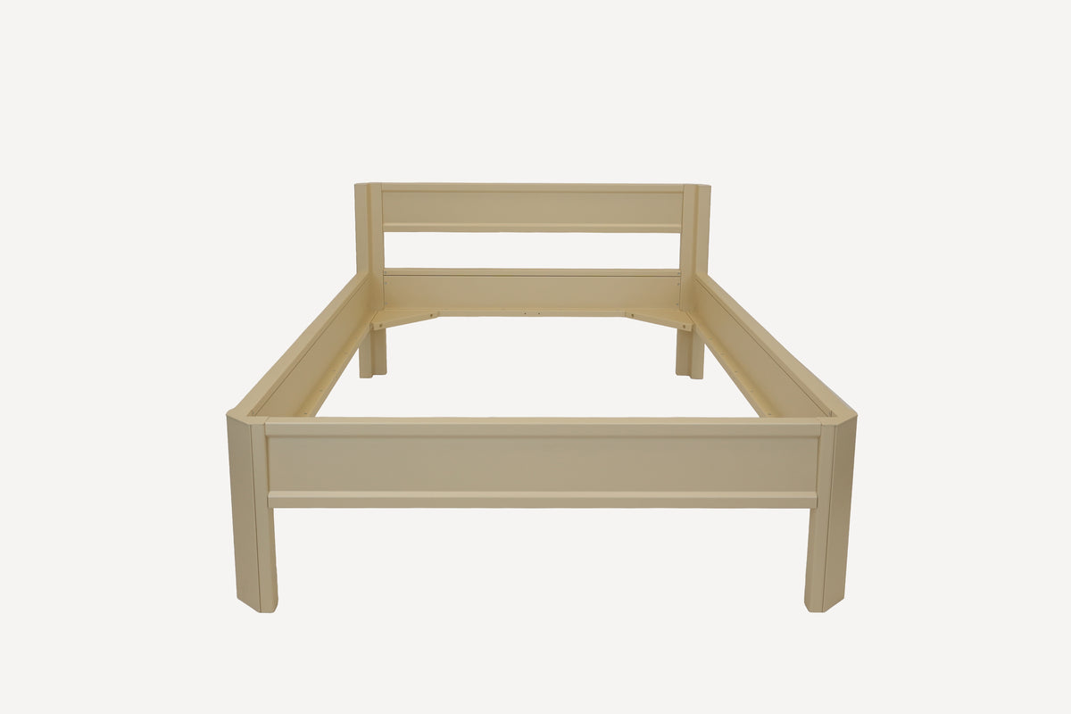 Metallbett ROMY 200x160 aus Aluminium – Bettgestell mit Kopfteil - sandy beach