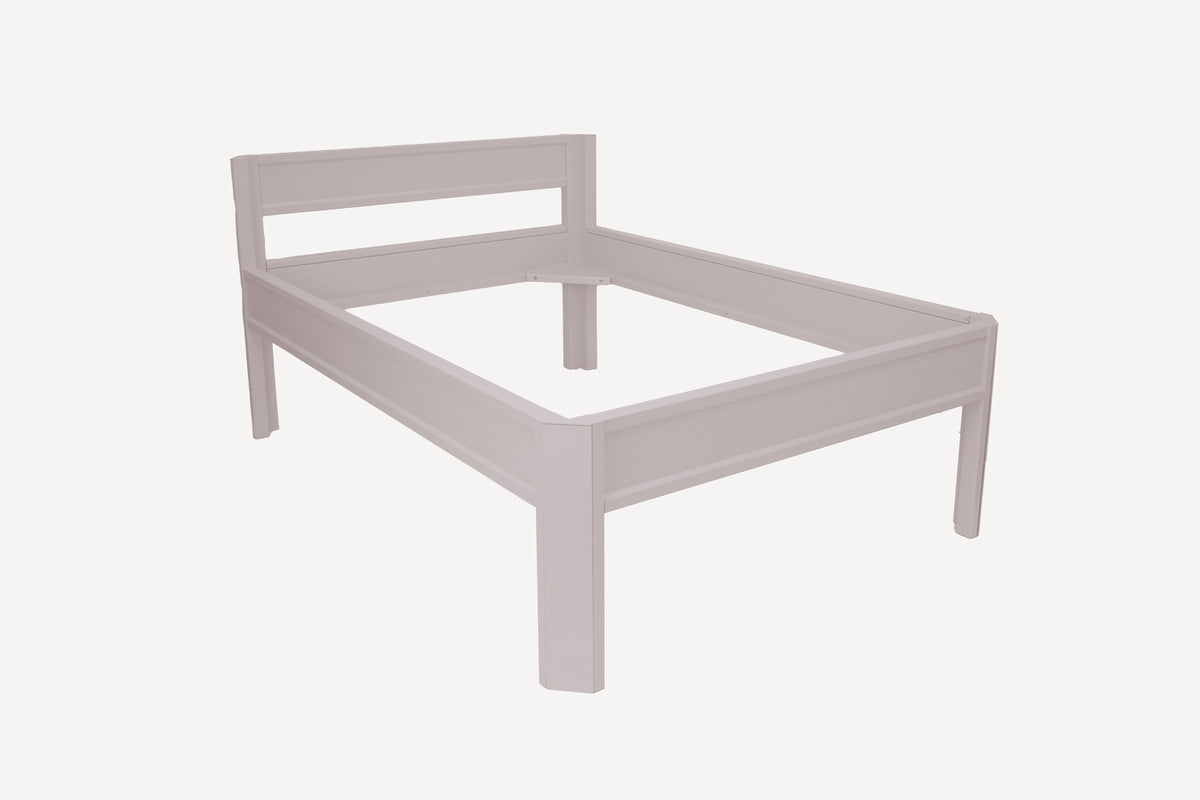 Metallbett ROMY 200x140 aus Aluminium – Bettgestell mit Kopfteil - soft lavender
