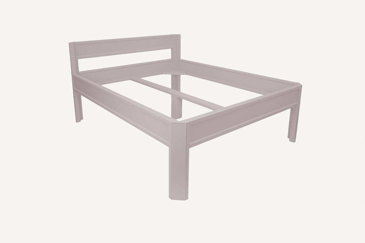Metallbett ROMY 200x160 aus Aluminium – Bettgestell mit Kopfteil - soft lavender