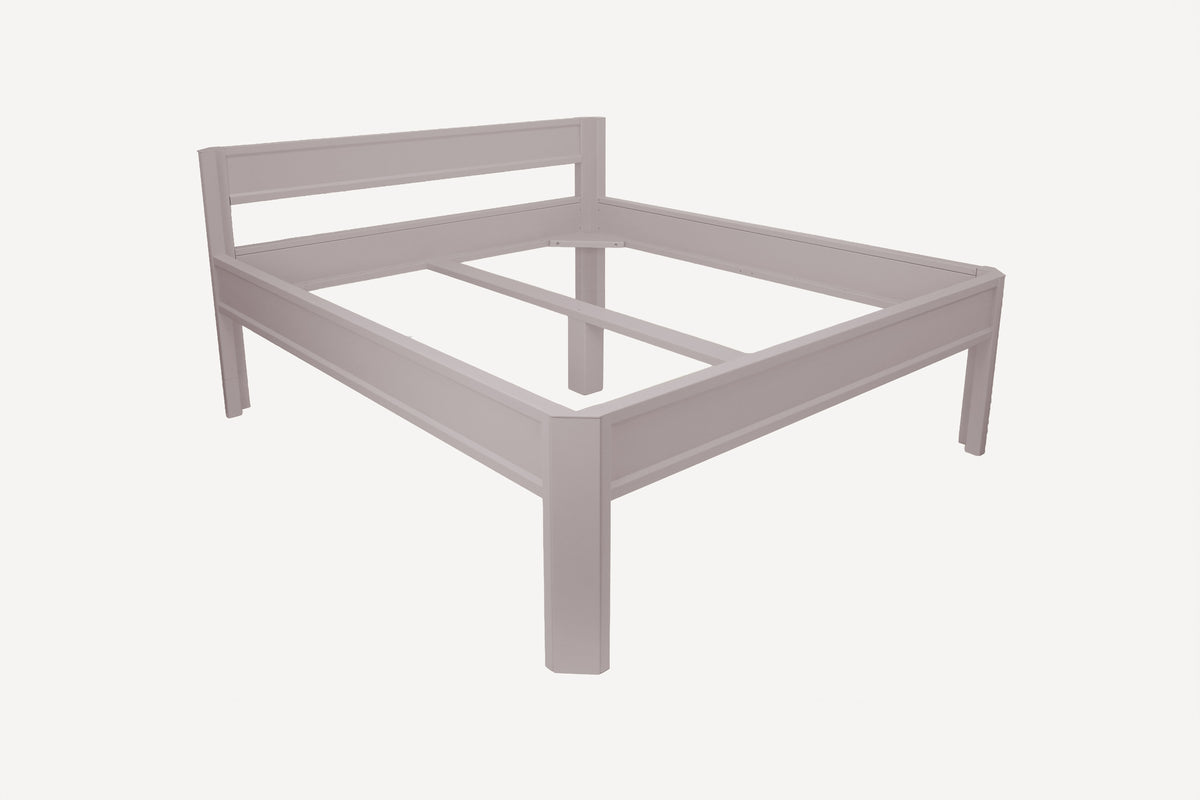 Metallbett ROMY 200x180 aus Aluminium – Bettgestell mit Kopfteil - soft lavender